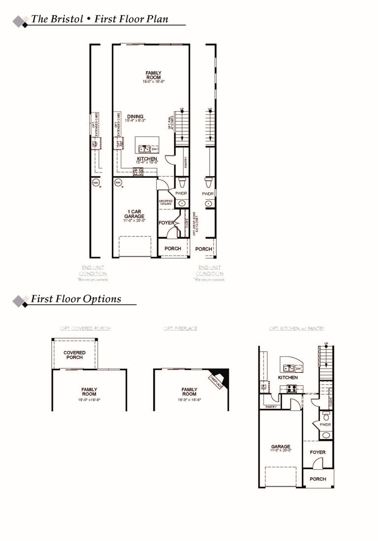 2D floor plan layout of this home in Harrisburg Village Townhomes, Harrisburg, NC (Image 2).