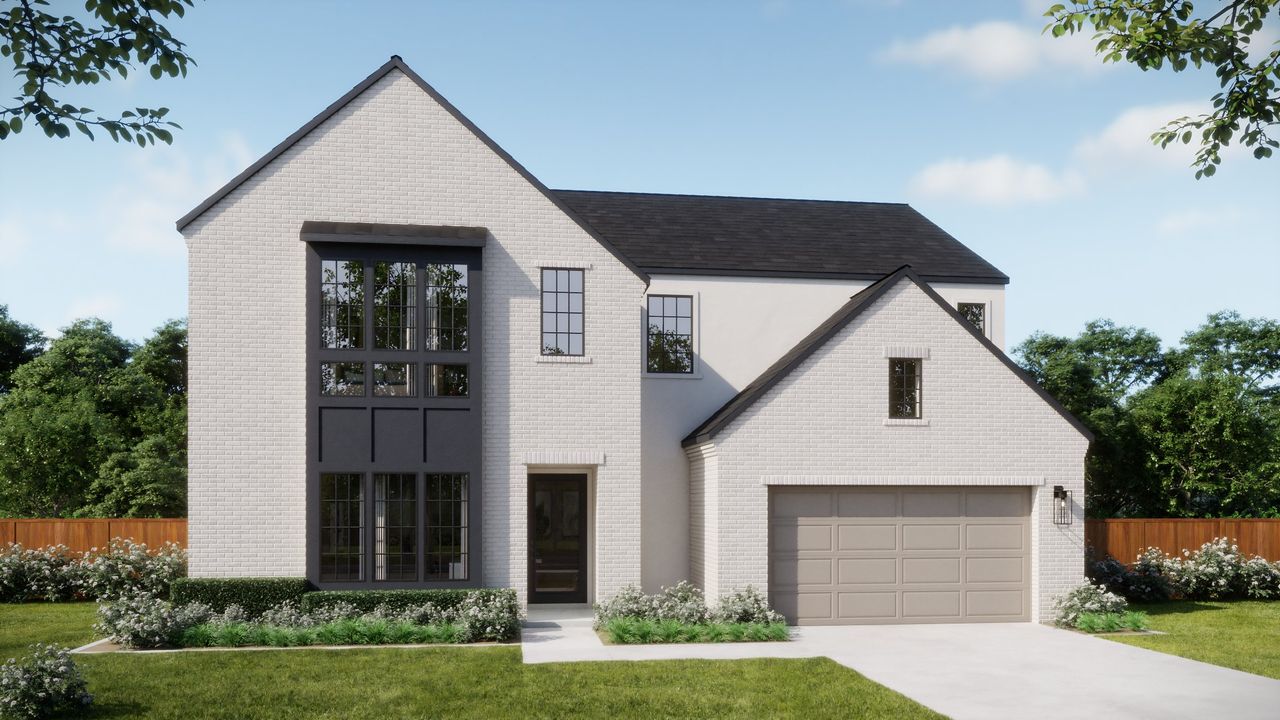 Representative exterior photo of a completed home built from the 5051 by Risewell Homes in Bluff Haven, Georgetown, TX (Image 2).