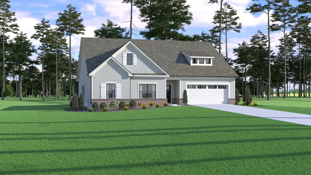 Front exterior of a home in the Riverwalk community, located in Monroe, GA (Image 2).