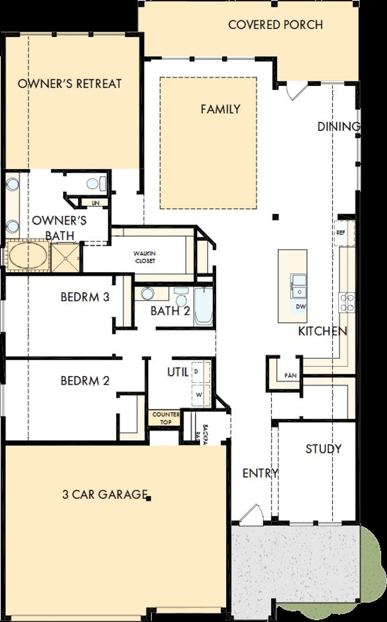 2D floor plan layout of this home in La Cima, San Marcos, TX (Image 2). 2D floor plan layout of this home in La Cima, San Marcos, TX (Image 2).