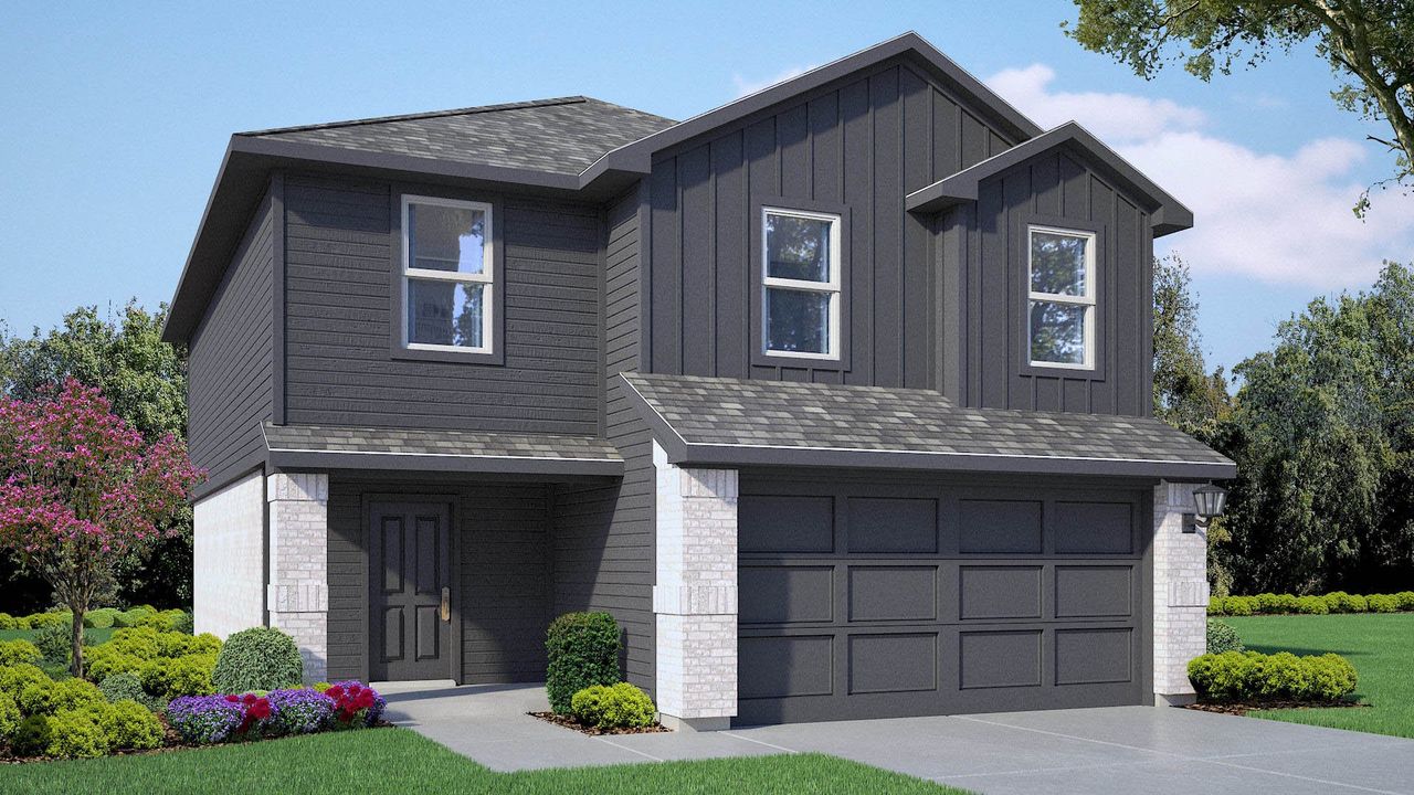 Representative exterior photo of a completed home built from the The Fallow by D.R. Horton in Terra Vista, Lubbock, TX (Image 2).