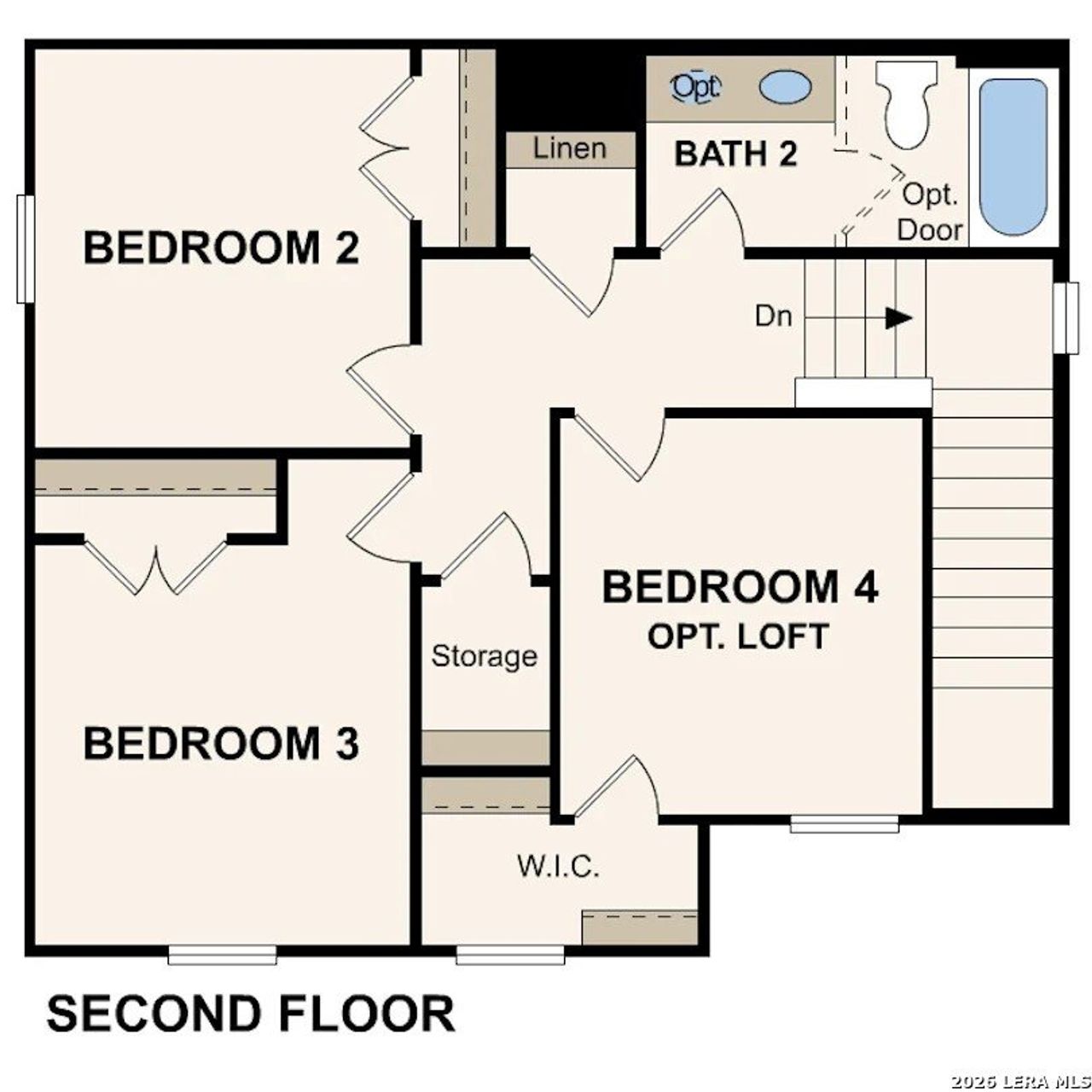 2D floor plan layout of this home in Mesa Vista, San Antonio, TX (Image 2).