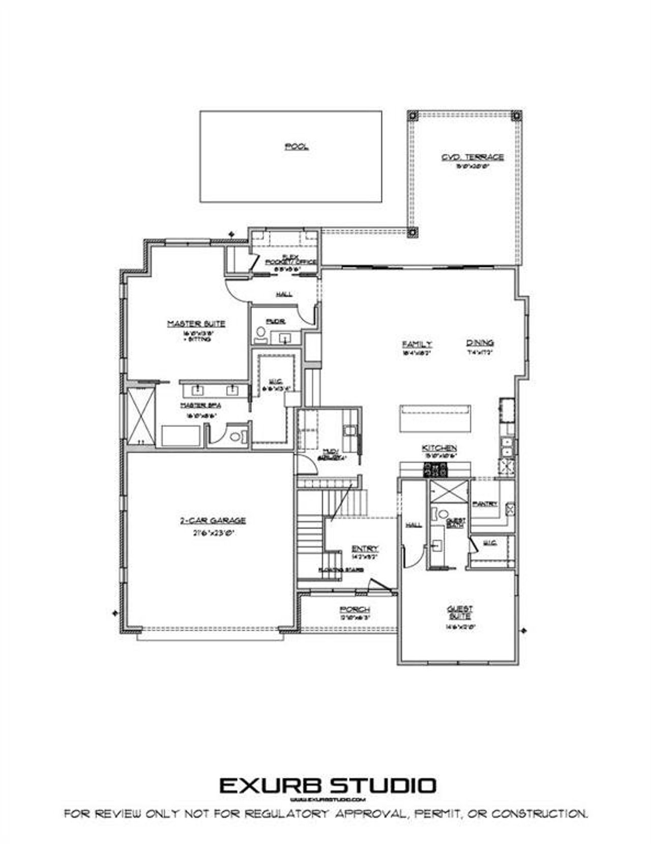 2D floor plan layout of this home in Ferguson Place, Grapevine, TX (Image 2).