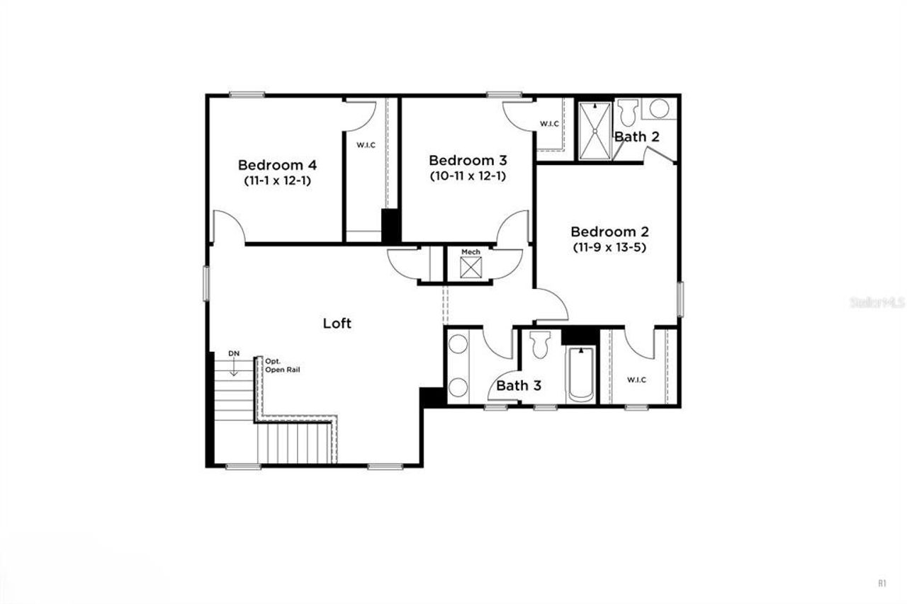 2D floor plan layout of this home in Lakeside at Satilla, St. Cloud, FL (Image 2). 2D floor plan layout of this home in Lakeside at Satilla, St. Cloud, FL (Image 2).