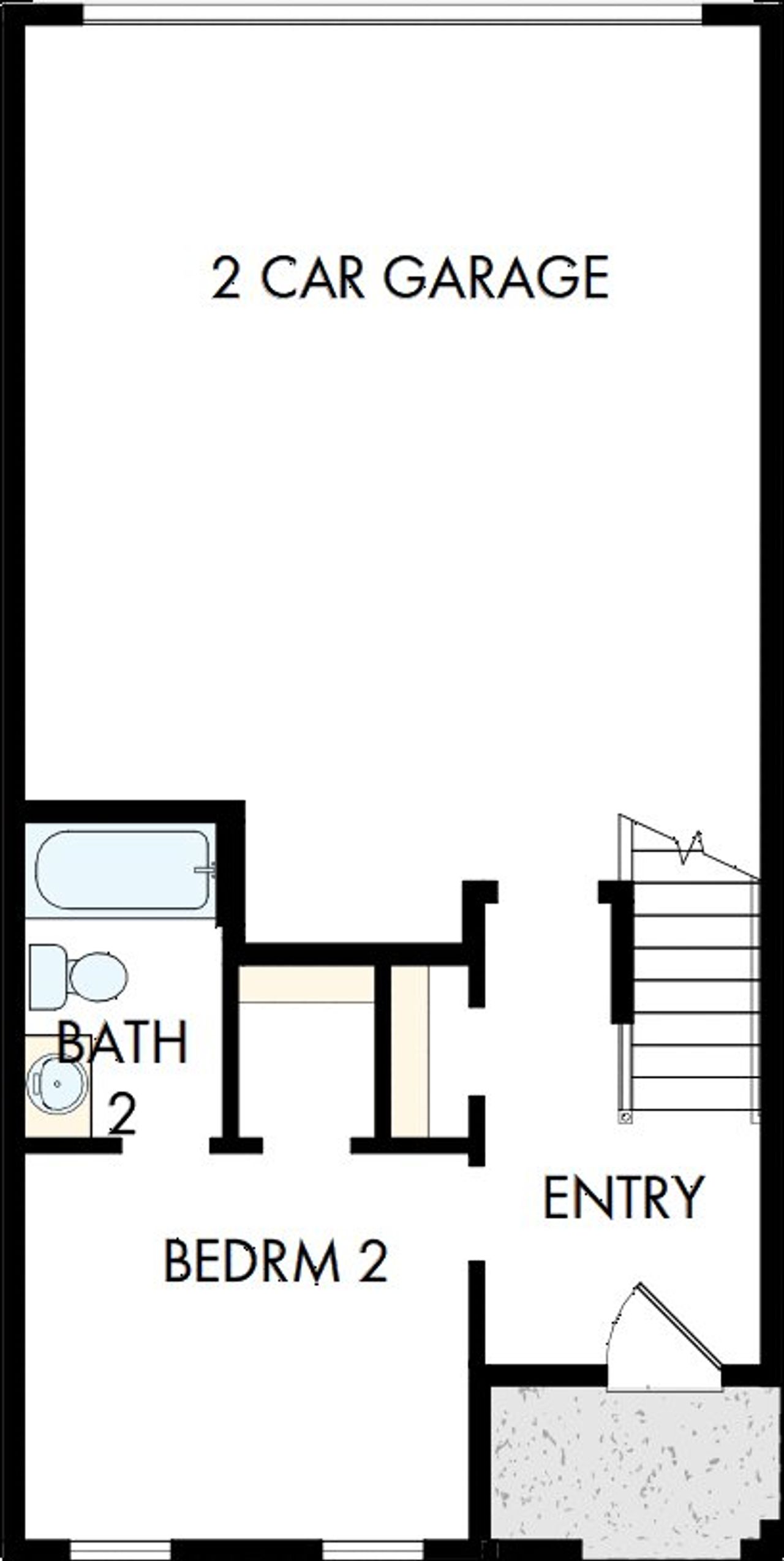 2D floor plan layout of this home in Celesta, Scottdale, GA (Image 2).