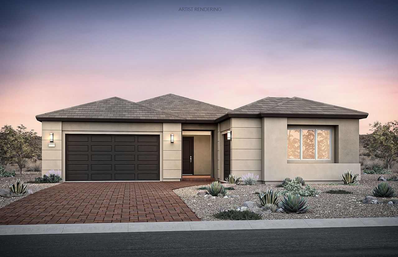 Representative exterior photo of a completed home built from the Coventry II by Pulte Homes in Upper Canyon, Phoenix, AZ (Image 2).