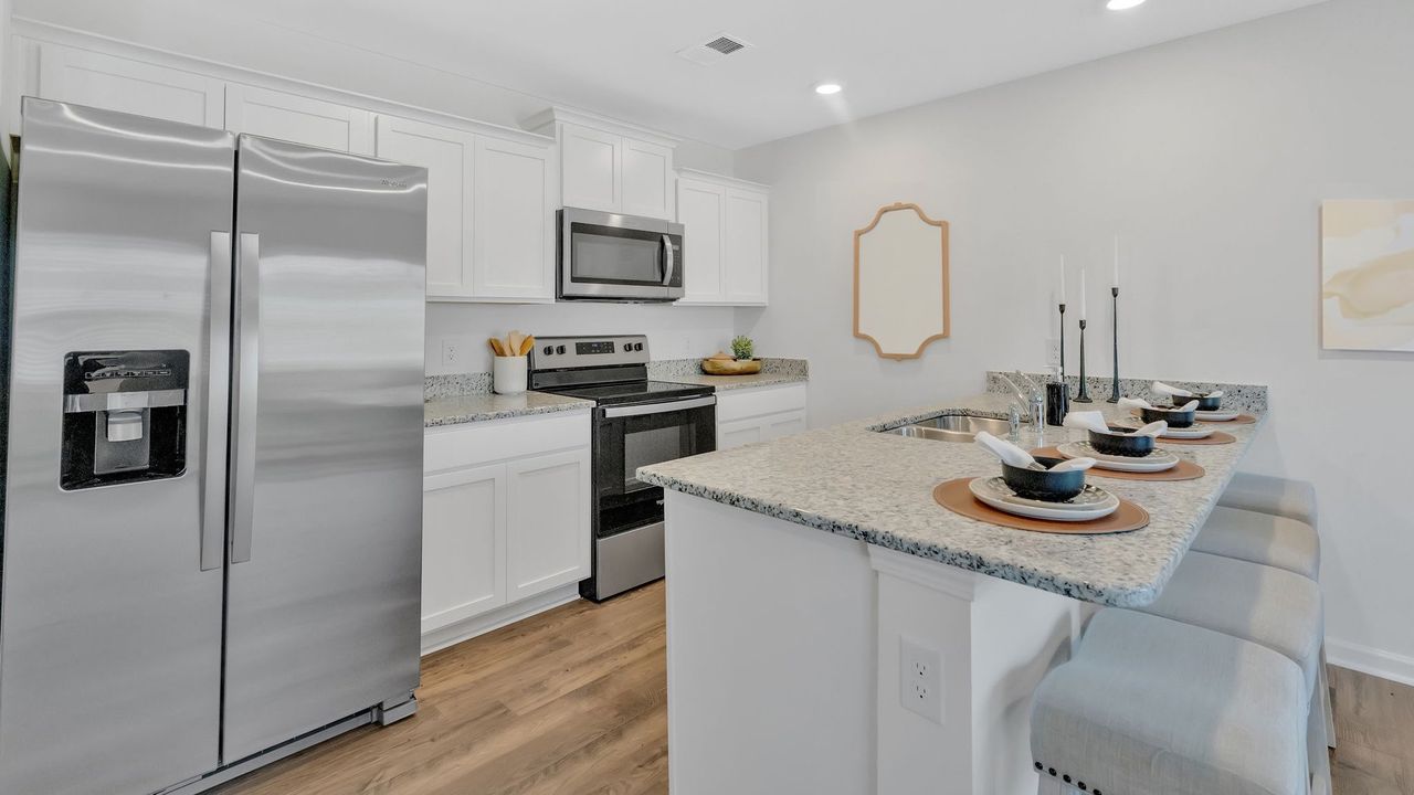 Furnished interior view inside a new home in Warren's Way Townhomes, Jonesborough (Image 2). Furnished interior view inside a new home in Warren's Way Townhomes, Jonesborough (Image 2).