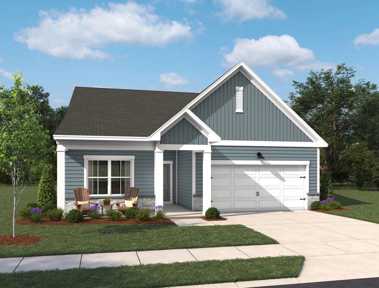 Representative exterior photo of a completed home built from the Craven by Ashton Woods in Crescent Mills, Wilson's Mills, NC (Image 2).