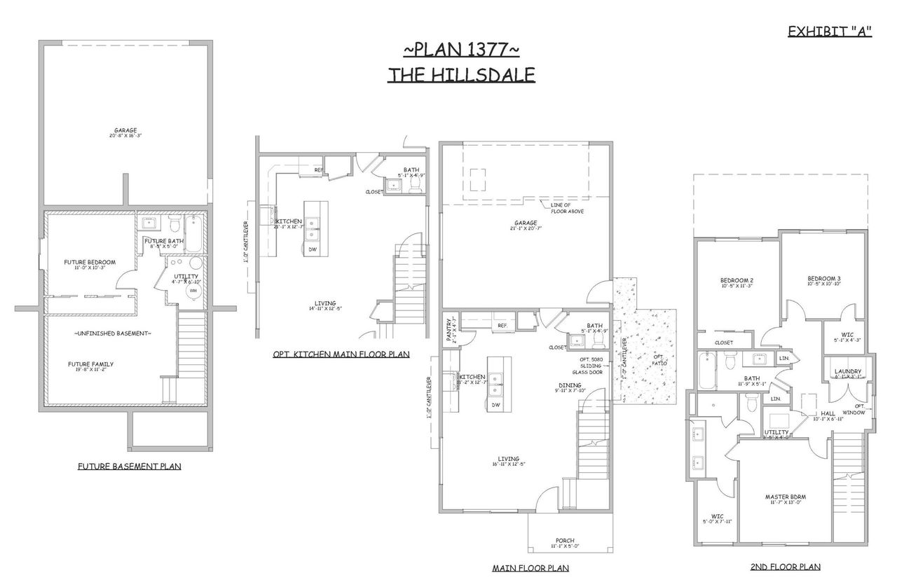 2D floor plan layout for the Hillsdale by CB Signature Homes in Fickel Farm, Berthoud, CO (Image 2).