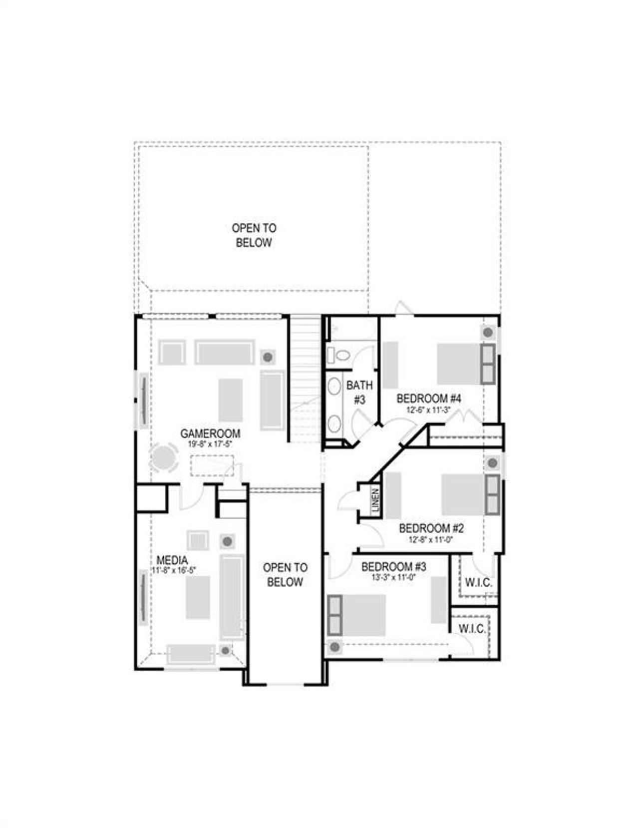2D floor plan layout of this home in Madero, Haslet, TX (Image 2). 2D floor plan layout of this home in Madero, Haslet, TX (Image 2).