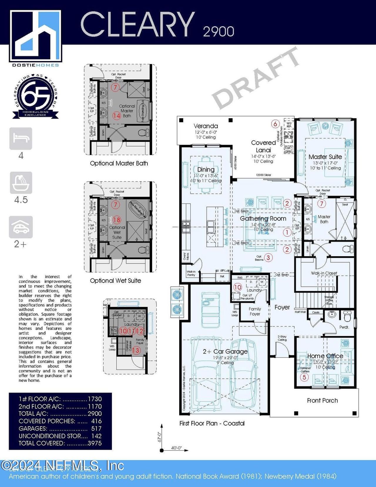 2D floor plan layout of this home in , Ponte Vedra, FL (Image 2).
