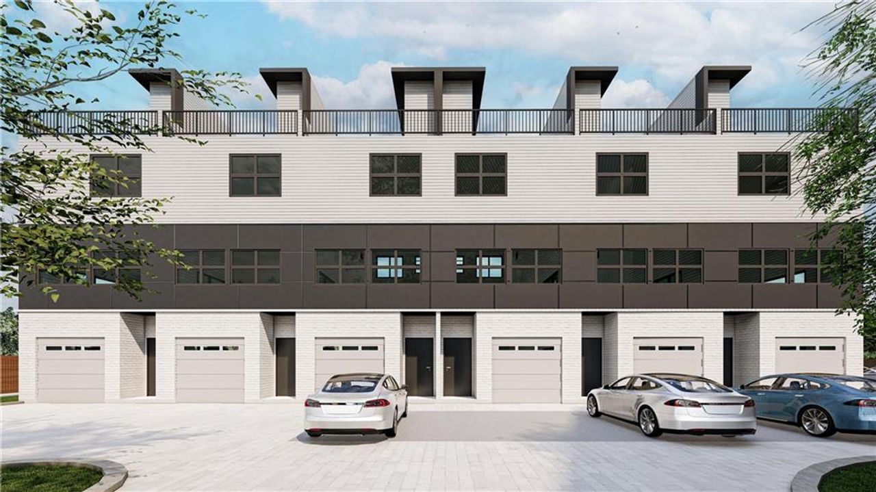 Condo located in Atlanta, GA showcasing its design and architecture (Image 2).