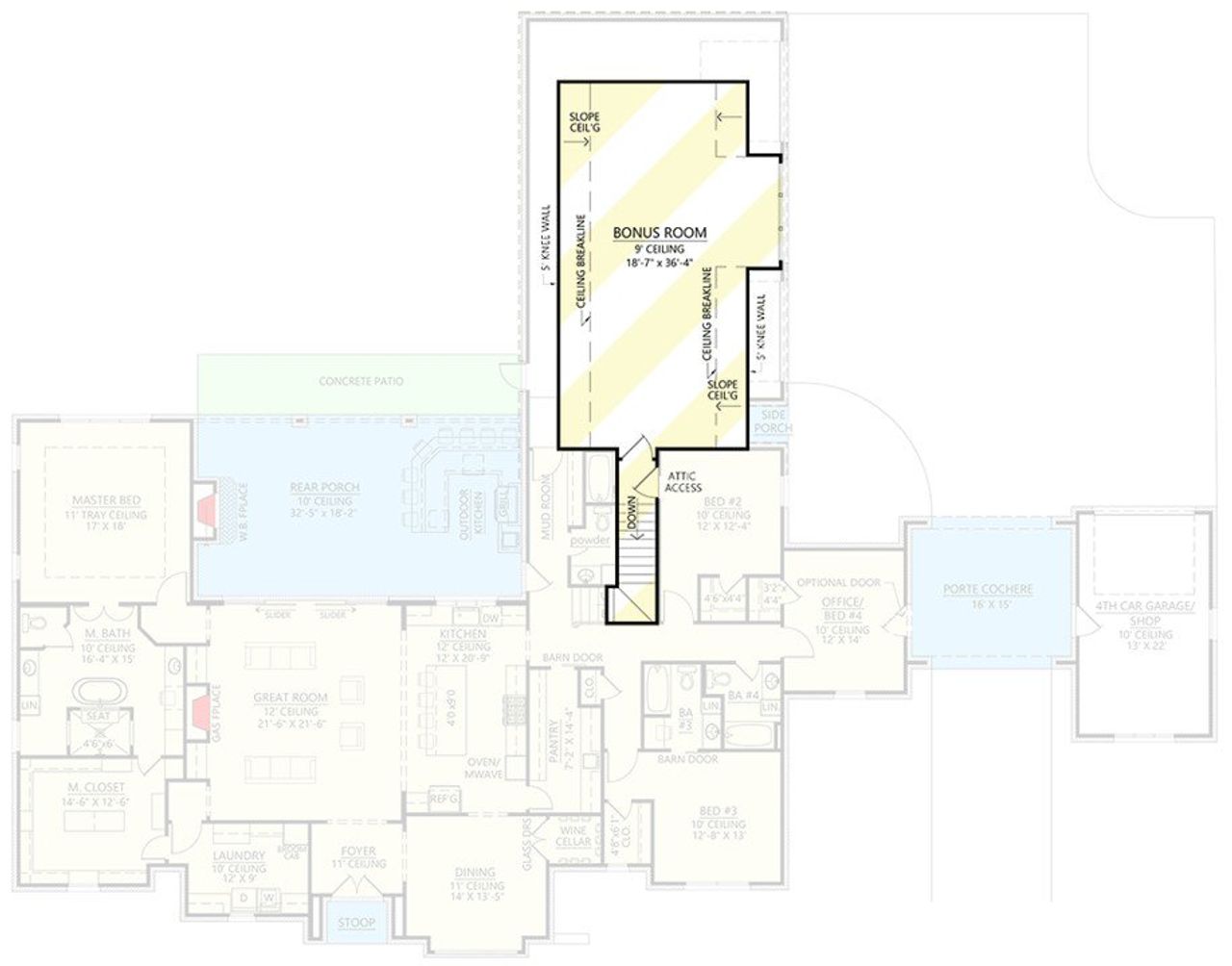 Image 2 representing the The Glenhaven by Remington Custom Homes in Bear Creek Estates, Weatherford, TX.