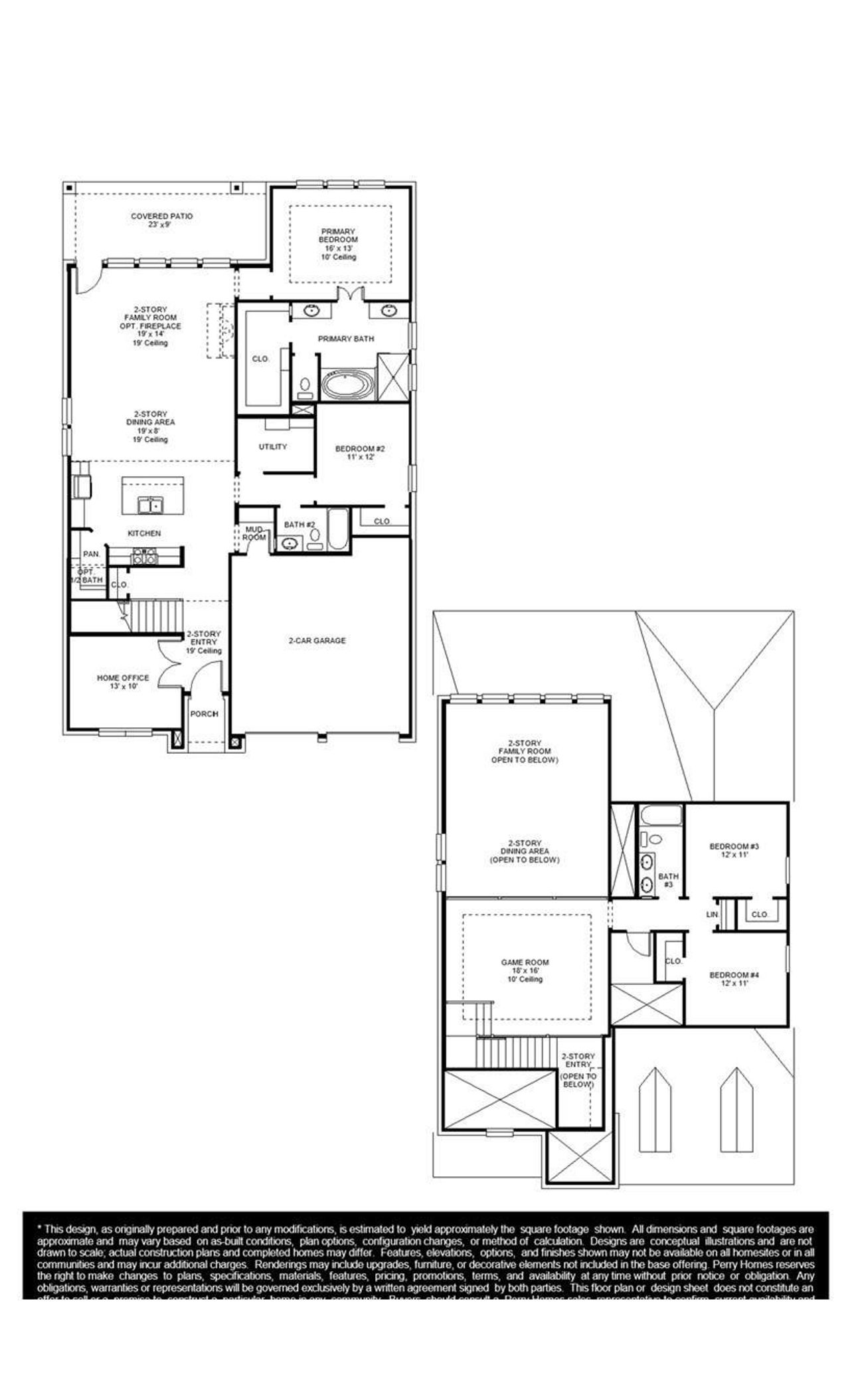 2D floor plan layout of this home in Valencia 50', Manvel, TX (Image 2).
