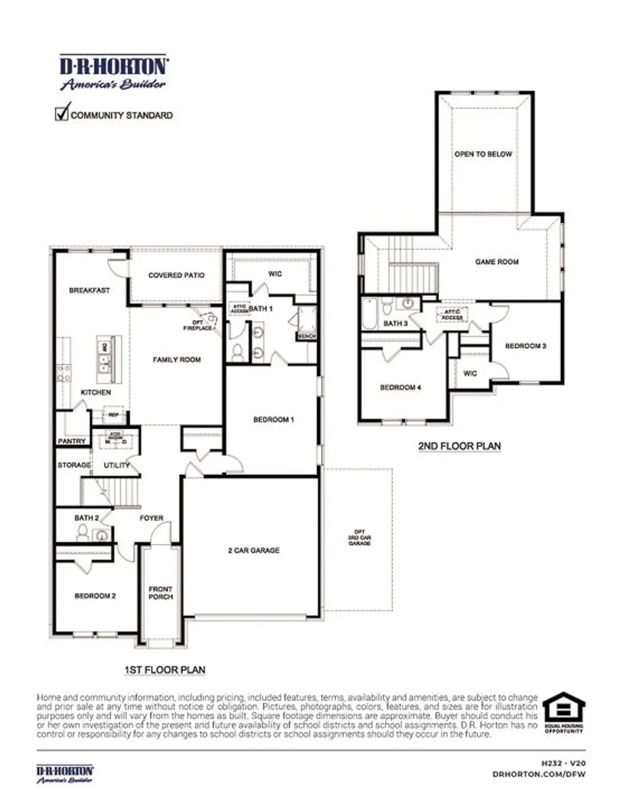 2D floor plan layout for the Tangerine by D.R. Horton in Fireside by the Lake, Garland, TX (Image 2). 2D floor plan layout for the Tangerine by D.R. Horton in Fireside by the Lake, Garland, TX (Image 2).