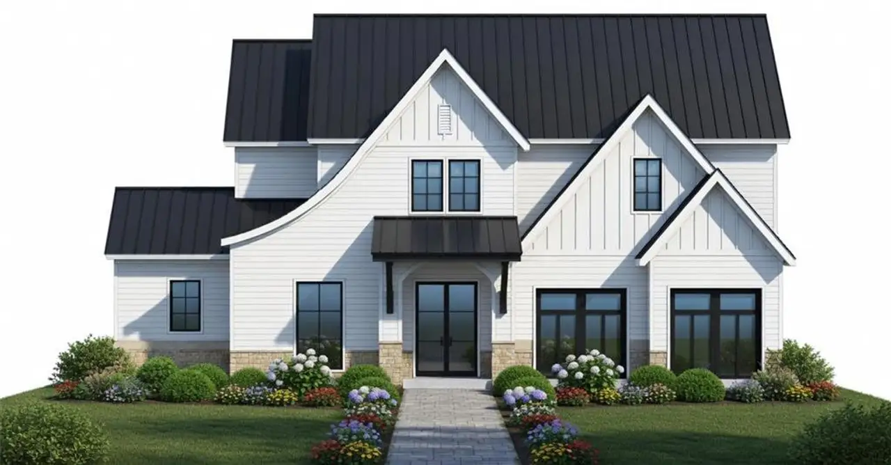 Exterior rendering of this home design in , Atlanta, GA (Image 2).