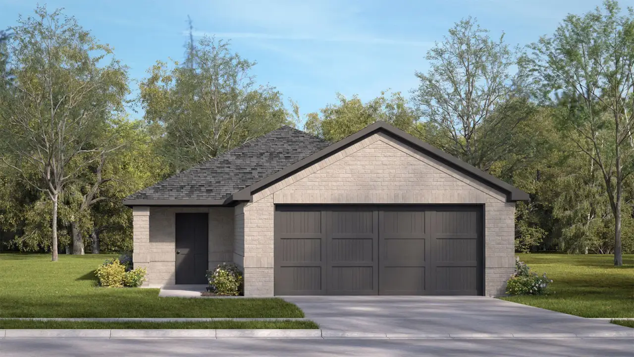 Representative exterior photo of a completed home built from the Barton by D.R. Horton in Walden Pond West, Forney, TX (Image 2).