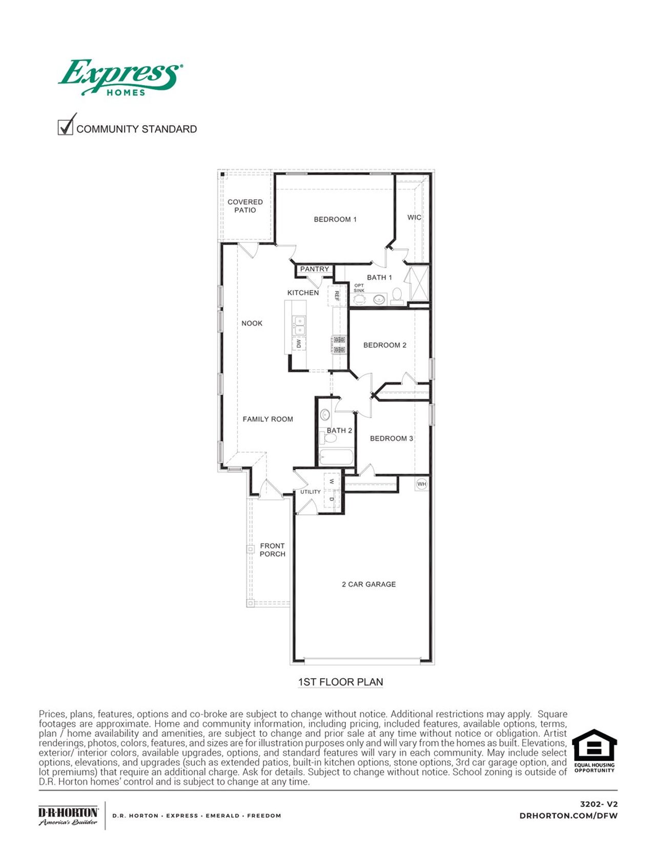2D floor plan layout of this home in Magnolia, Josephine, TX (Image 2). 2D floor plan layout of this home in Magnolia, Josephine, TX (Image 2).