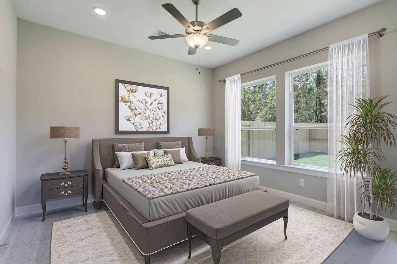 Representative furnished interior of a home built from the The Ascot by David Weekley Homes in The Highlands 45' - Encore Collection, Porter (Image 2). Representative furnished interior of a home built from the The Ascot by David Weekley Homes in The Highlands 45' - Encore Collection, Porter (Image 2).