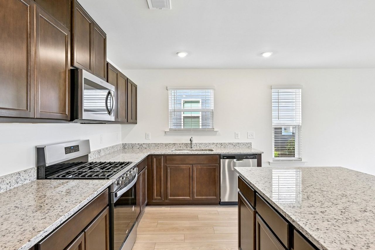 Furnished interior view inside a new home in Bellina, York (Image 2).