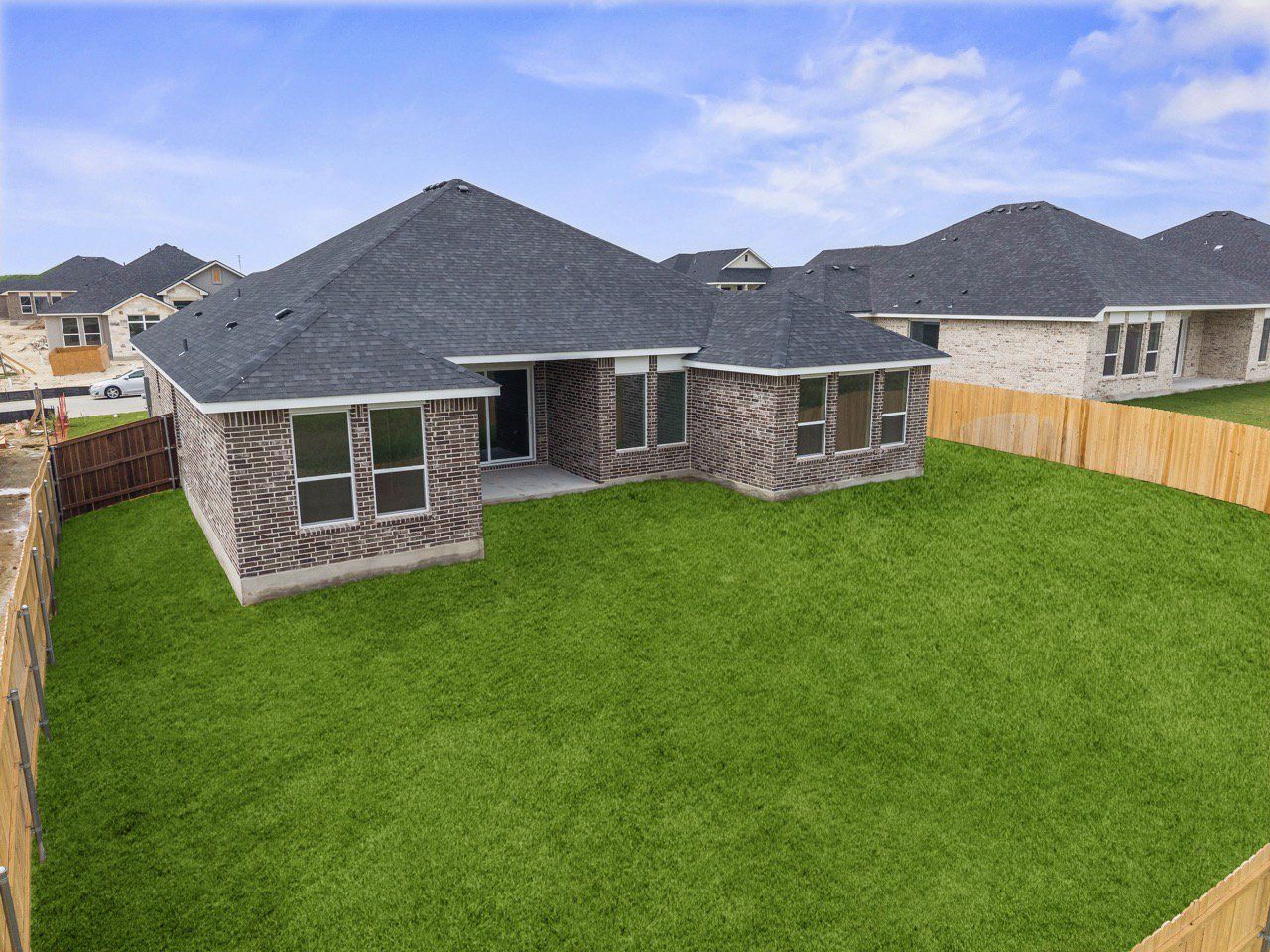 Exterior details and patio area of a home in Bella Charca, Nolanville (Image 2).