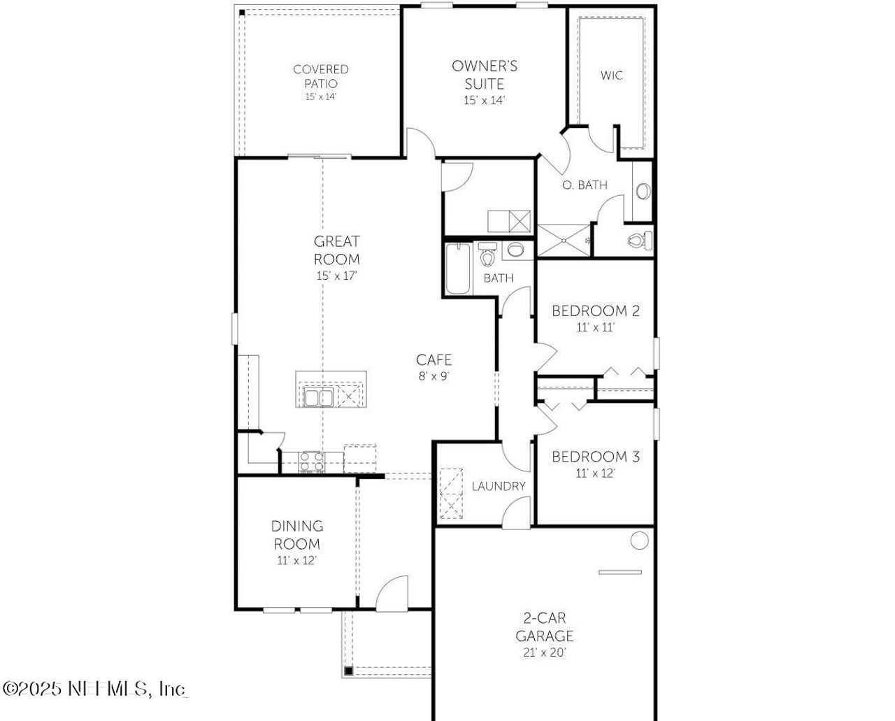 2D floor plan layout of this home in Amberly, Green Cove Springs, FL (Image 2). 2D floor plan layout of this home in Amberly, Green Cove Springs, FL (Image 2).