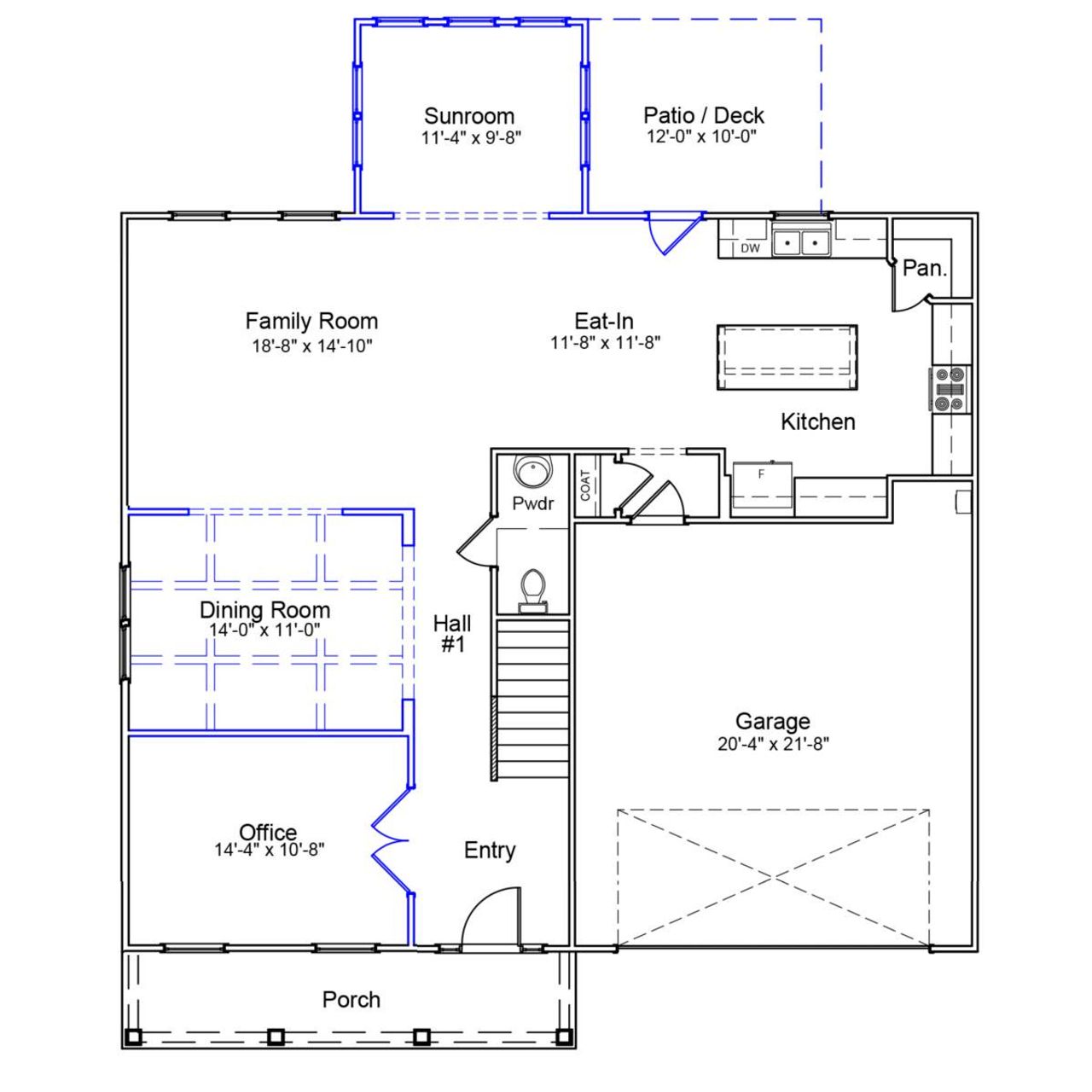 2D floor plan layout of this home in Sweetbrier, Durham, NC (Image 2). 2D floor plan layout of this home in Sweetbrier, Durham, NC (Image 2).