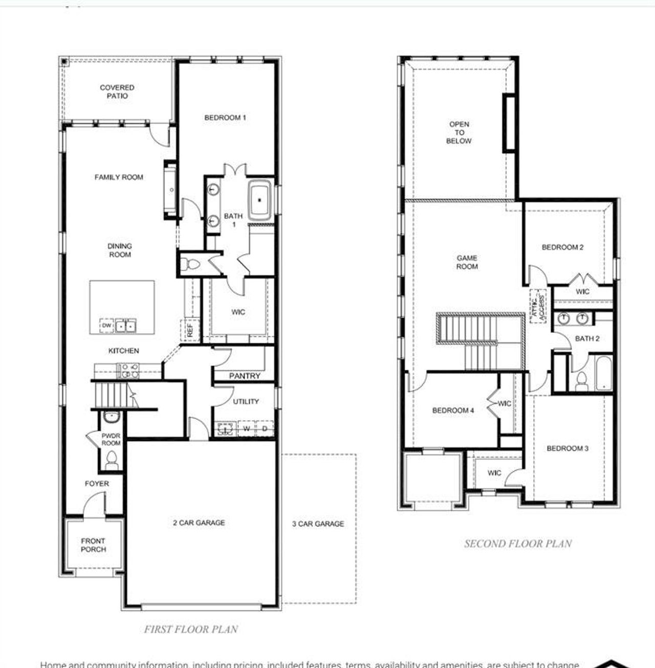 2D floor plan layout of this home in , Little Elm, TX (Image 2).