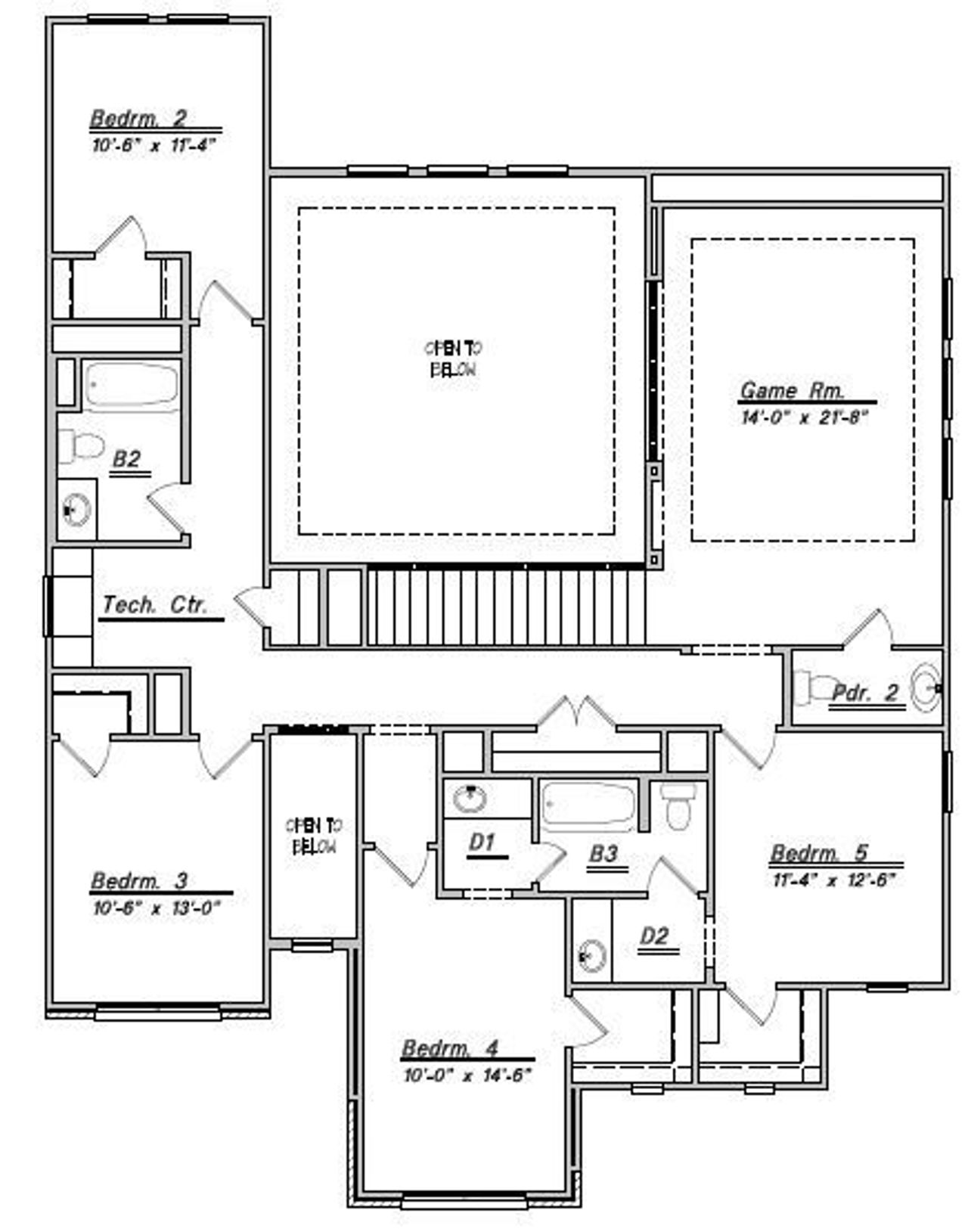 2D floor plan layout for the Floor Plan 3396 by Colina Homes in Grand Magnolia, Magnolia, TX (Image 2).