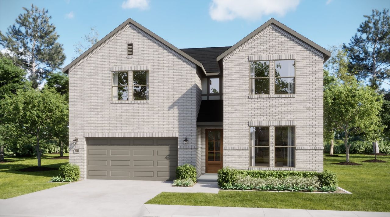 Representative exterior photo of a completed home built from the Beacon by Risewell Homes in Summer Crest, Fort Worth, TX (Image 2).