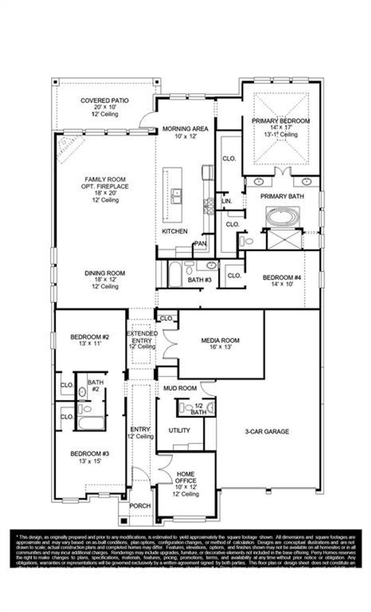 2D floor plan layout of this home in Sweetgrass, Haslet, TX (Image 2). 2D floor plan layout of this home in Sweetgrass, Haslet, TX (Image 2).