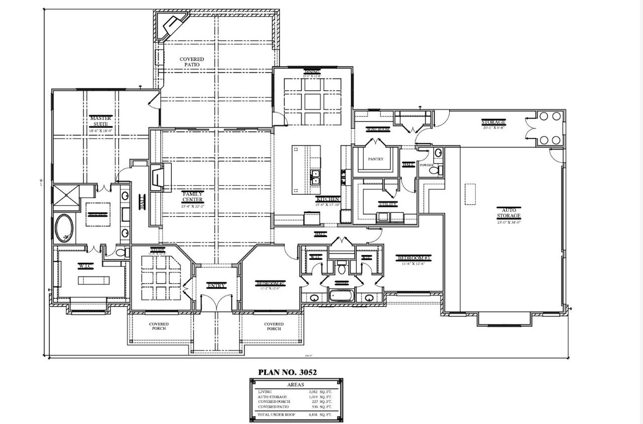 2D floor plan layout for the 3052 by Faircroft Homes in Arborwood, Waller, TX (Image 2). 2D floor plan layout for the 3052 by Faircroft Homes in Arborwood, Waller, TX (Image 2).