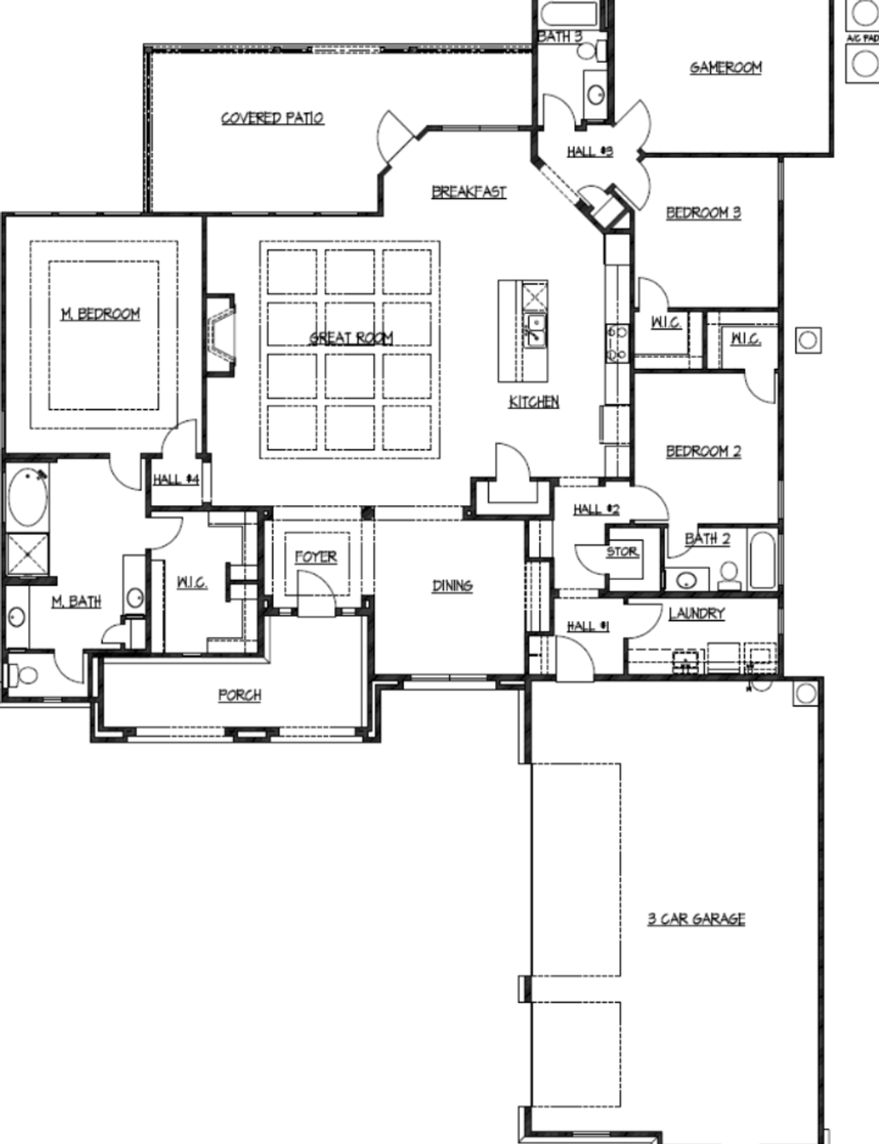2D floor plan layout for the Plan 2674 by Texas Homes in Potranco Acres, Castroville, TX (Image 2). 2D floor plan layout for the Plan 2674 by Texas Homes in Potranco Acres, Castroville, TX (Image 2).