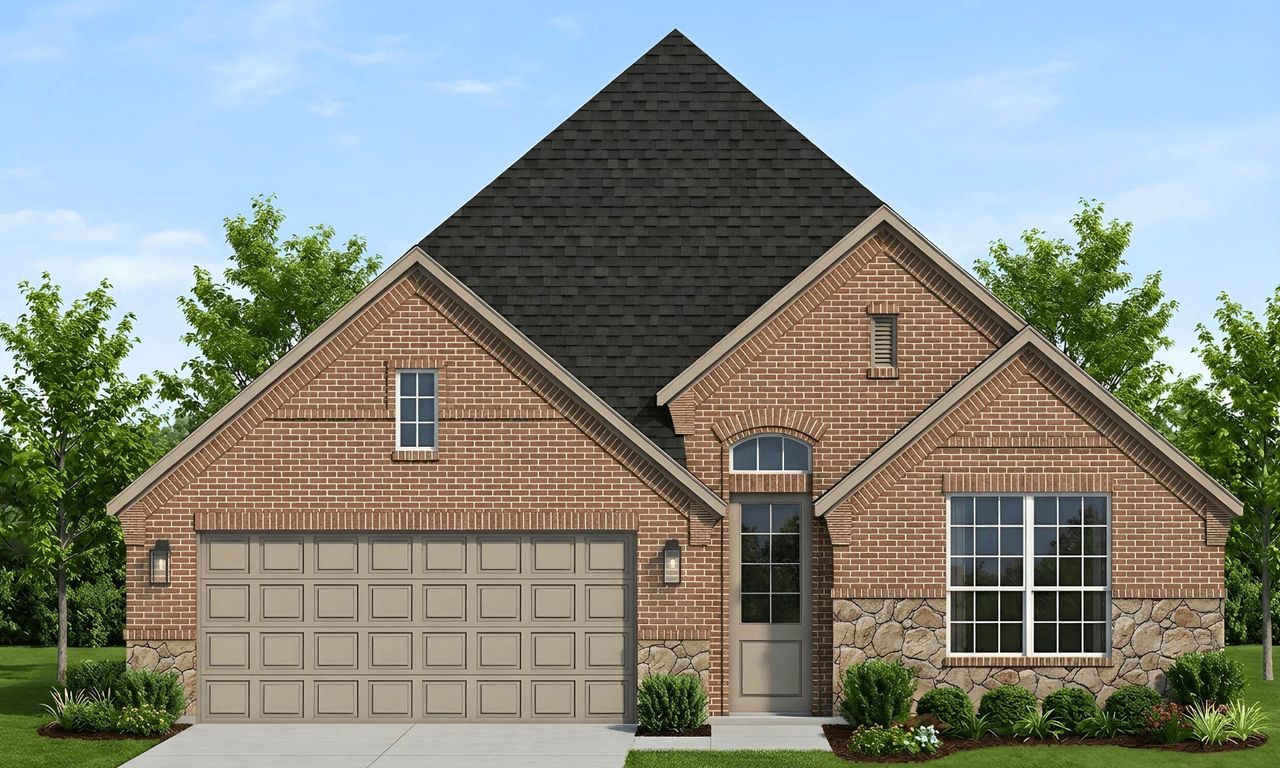 Representative exterior photo of a completed home built from the Fullerton by Taft Homes in Summer Crest, Crowley, TX (Image 2).