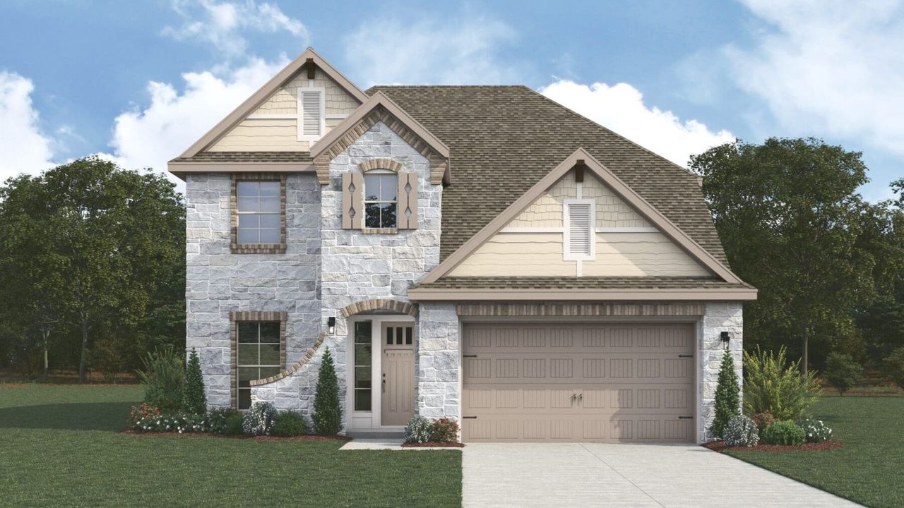 Diamond Floor Plan in Nolte Farms, Seguin | Sitterle Homes Elevation B
