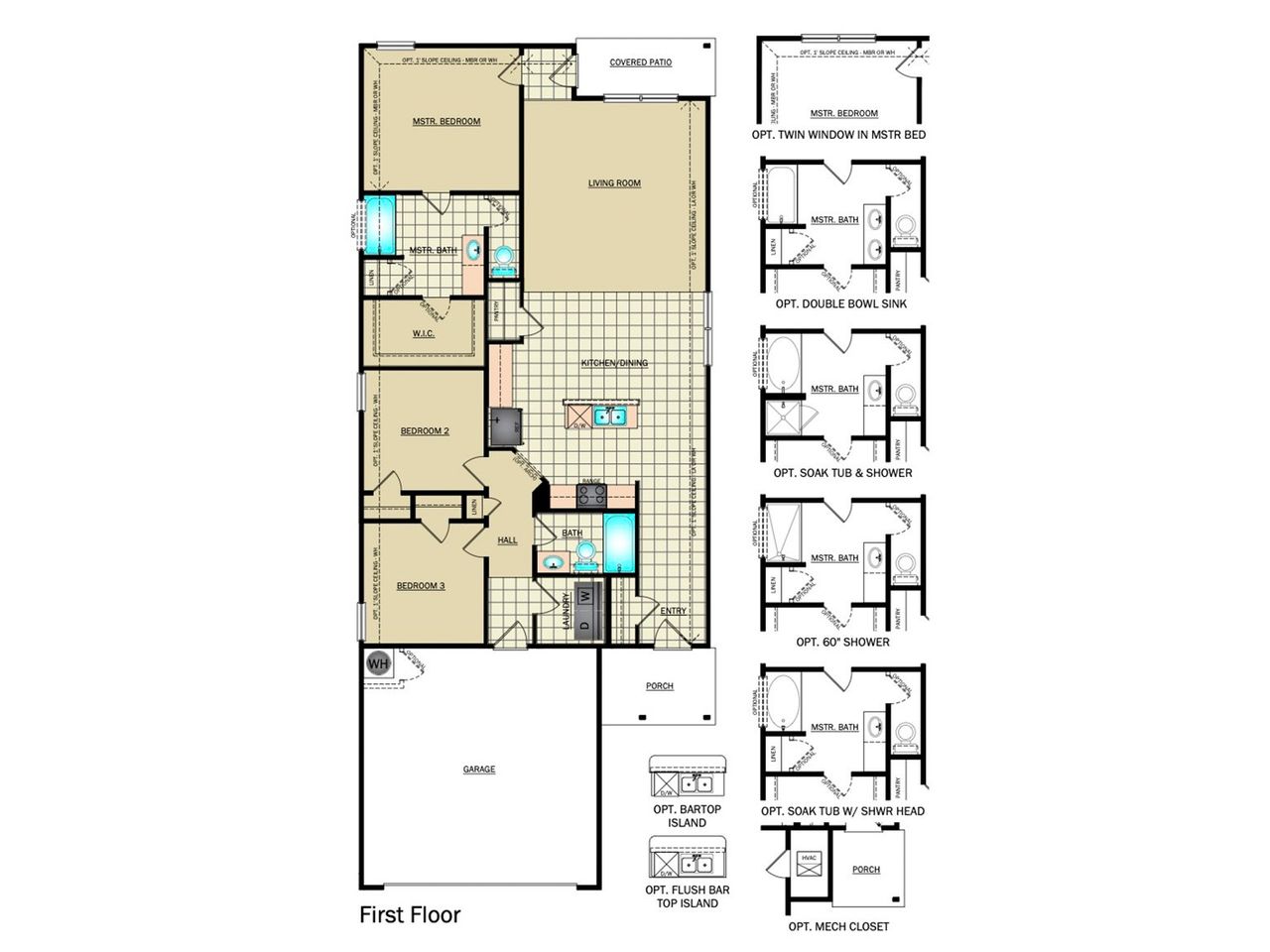 2D floor plan layout for the RC Somerville by Rausch Coleman Homes in Heritage Oaks, San Antonio, TX (Image 2). 2D floor plan layout for the RC Somerville by Rausch Coleman Homes in Heritage Oaks, San Antonio, TX (Image 2).