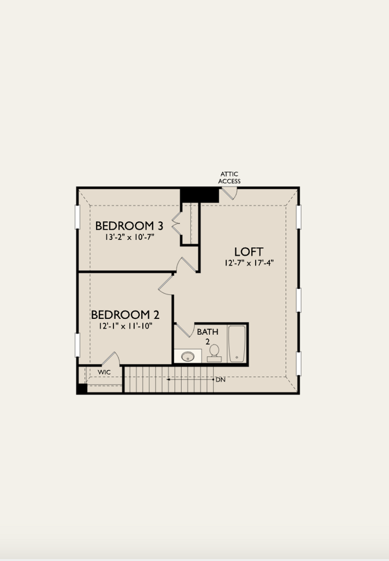 2D floor plan layout for the Ladybird by Ashton Woods in The Homestead at Lariat, Liberty Hill, TX (Image 2). 2D floor plan layout for the Ladybird by Ashton Woods in The Homestead at Lariat, Liberty Hill, TX (Image 2).