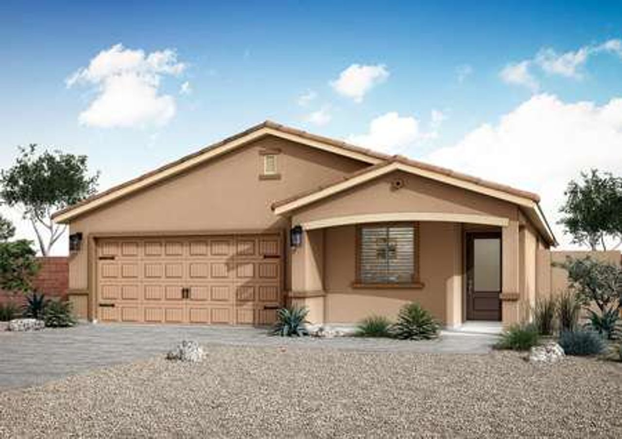 Front exterior of a home in the Terravista community, located in Youngtown, AZ (Image 2). Front exterior of a home in the Terravista community, located in Youngtown, AZ (Image 2).