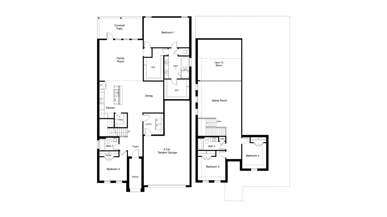 2D floor plan layout of this home in Morningstar, Aledo, TX (Image 2). 2D floor plan layout of this home in Morningstar, Aledo, TX (Image 2).