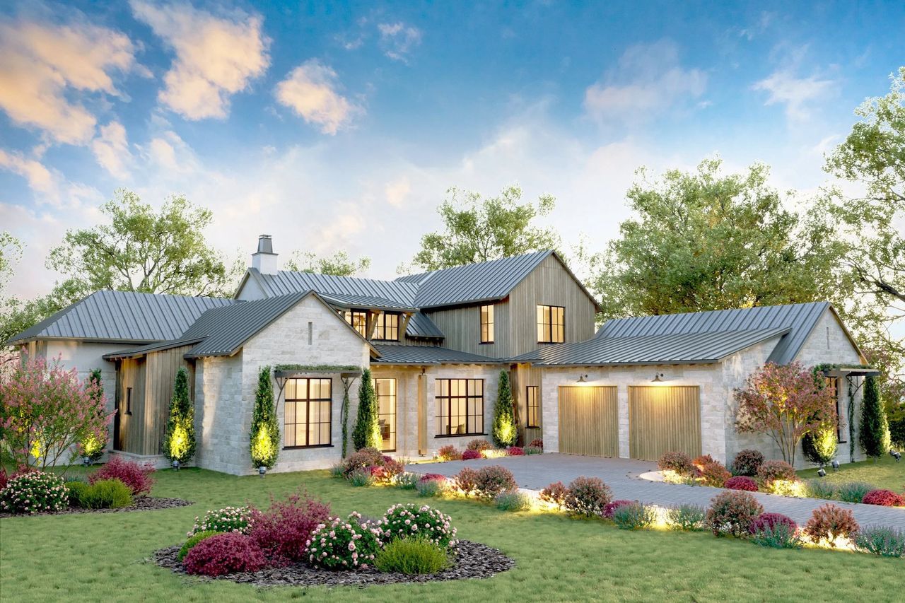 Exterior rendering of this home design in Amarra - Barton Creek, Austin, TX (Image 2).