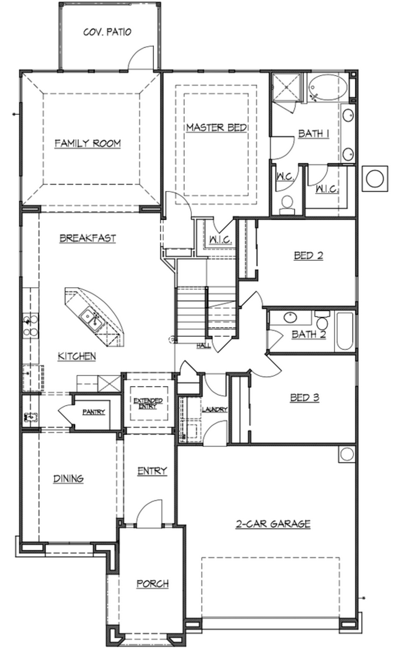 2D floor plan layout for the Plan 2632 by Texas Homes in Ventana, Bulverde, TX (Image 2). 2D floor plan layout for the Plan 2632 by Texas Homes in Ventana, Bulverde, TX (Image 2).