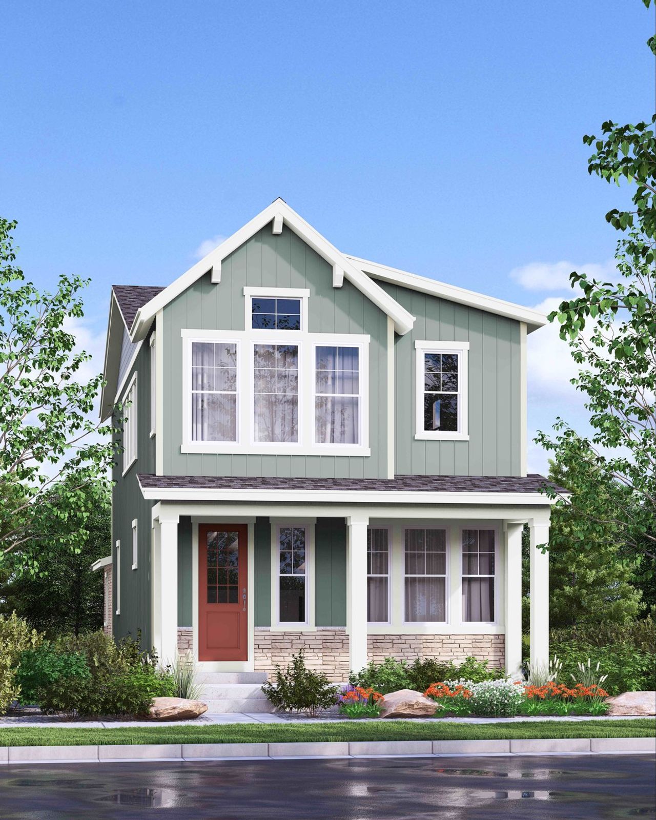 Representative exterior photo of a completed home built from the The Blue Jay by Remington Homes in Painted Prairie, Aurora, CO (Image 2).