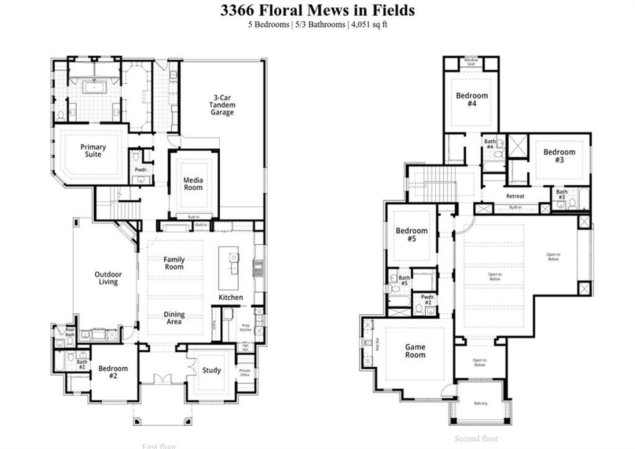 2D floor plan layout of this home in Fields, Frisco, TX (Image 2). 2D floor plan layout of this home in Fields, Frisco, TX (Image 2).