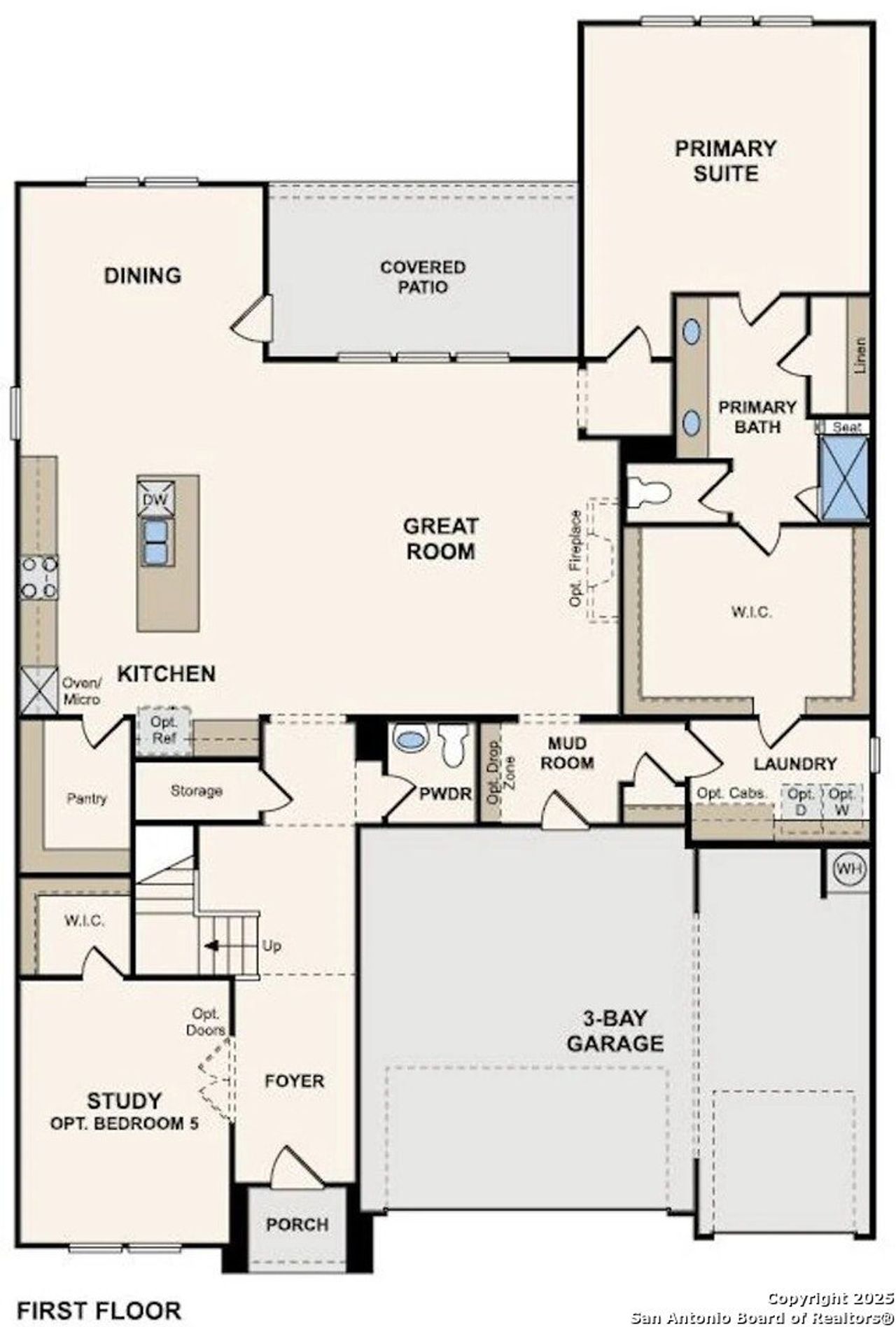 2D floor plan layout of this home in Homestead, Schertz, TX (Image 2). 2D floor plan layout of this home in Homestead, Schertz, TX (Image 2).