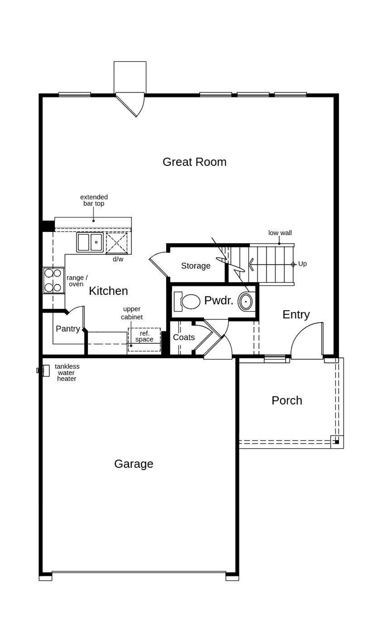 This floor plan features 3 bedrooms, 2 full baths, 1 half bath and over 1,700 square feet of living space.