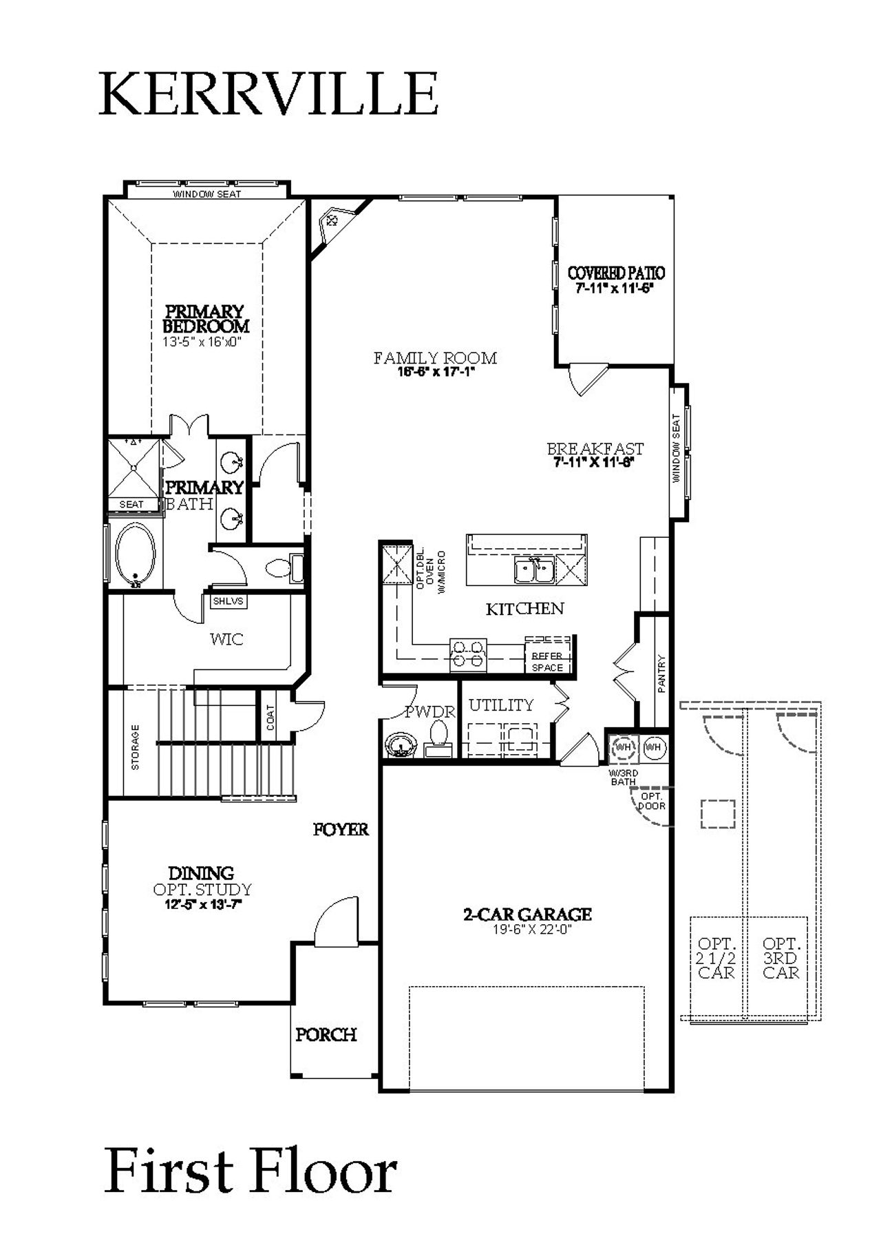 2D floor plan layout of this home in Brookshire at Legacy Hills, Celina, TX (Image 2).