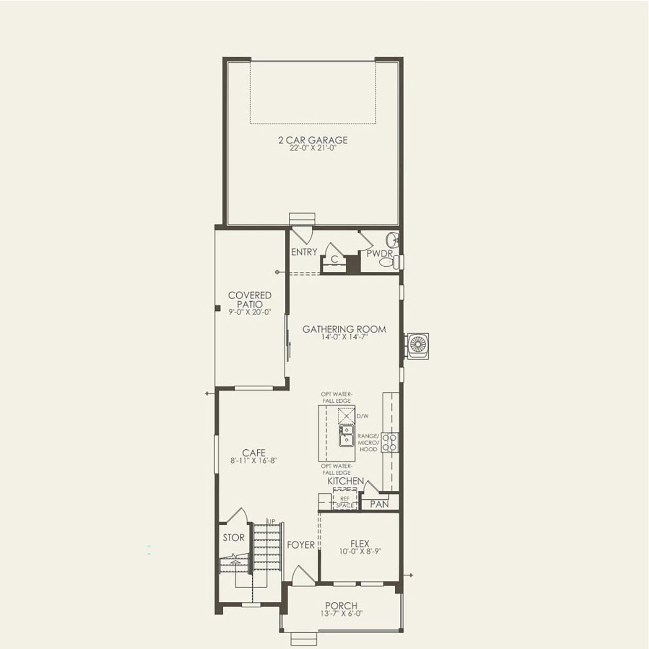 2D floor plan layout for the Mounthaven by Pulte Homes in Parkvale at Sterling Ranch, Littleton, CO (Image 2). 2D floor plan layout for the Mounthaven by Pulte Homes in Parkvale at Sterling Ranch, Littleton, CO (Image 2).