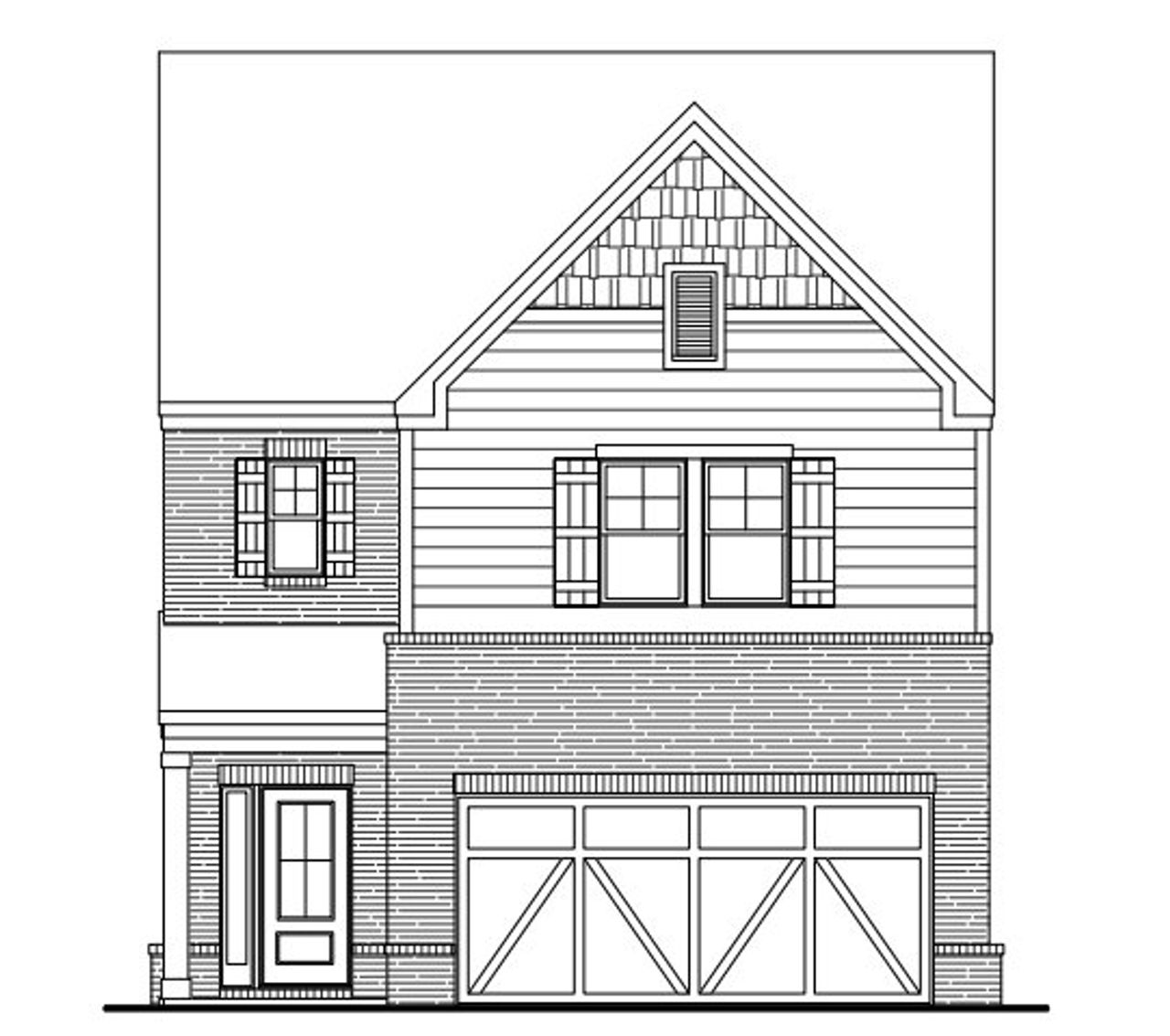 Representative rendering of the exterior for the The Lawrence by EMC Homes, LLC (Image 2).