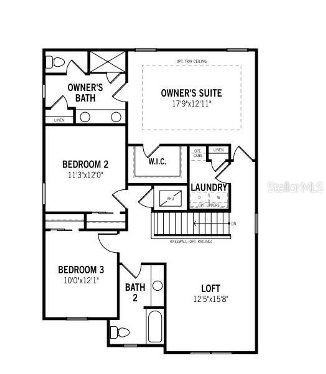 2D floor plan layout of this home in Sanderling, Palmetto, FL (Image 2).
