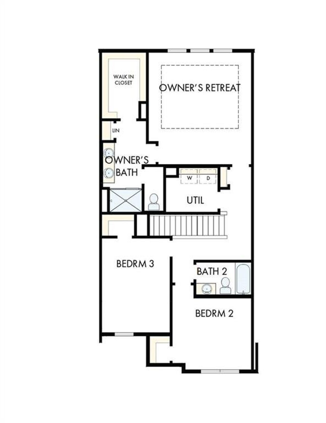 2D floor plan layout of this home in Grandview Terrace, Canton, GA (Image 2).